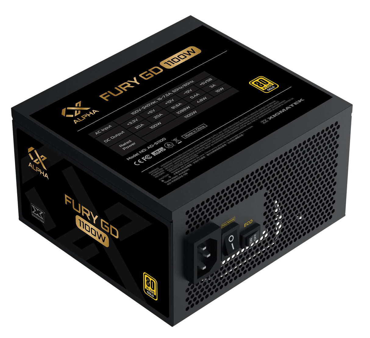 PC- Netzteil Xigmatek Fury 1100W Gold