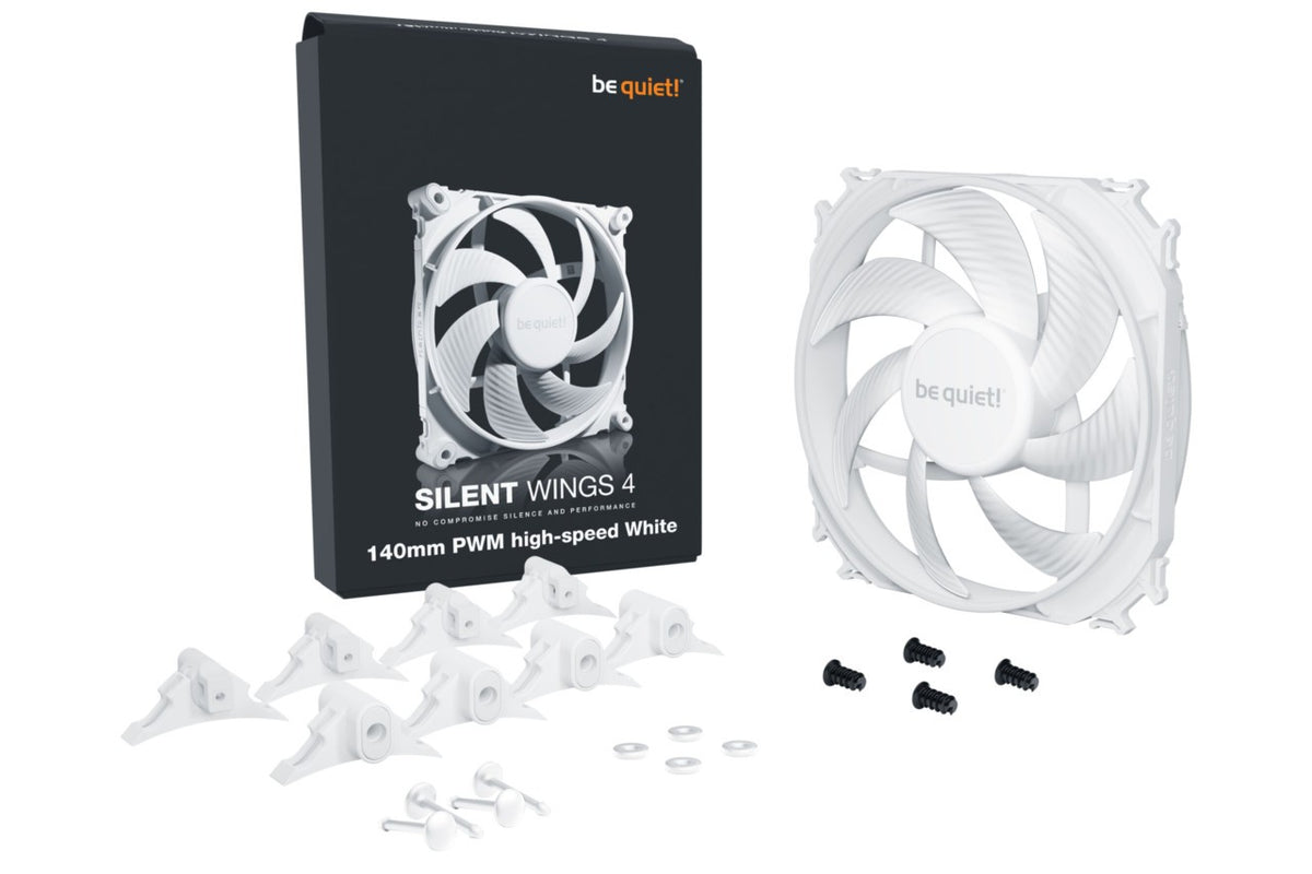 PC- Gehäuselüfter Be Quiet SilentWings 4 140mm PWM high-speed white BL117, Bild 4