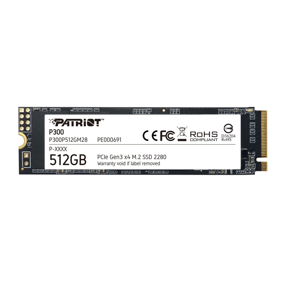 SSD Patriot P300 512GB M.2 PCIe 3.0 P300P512GM28 NVME