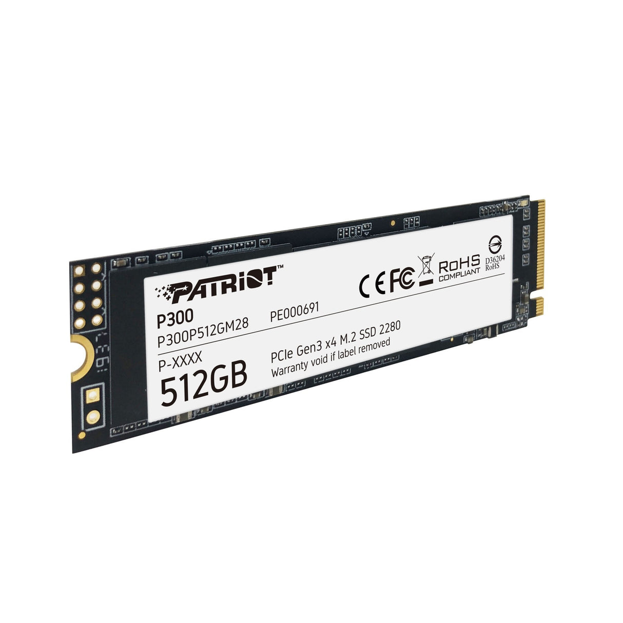 SSD Patriot P300 512GB M.2 PCIe 3.0 P300P512GM28 NVME