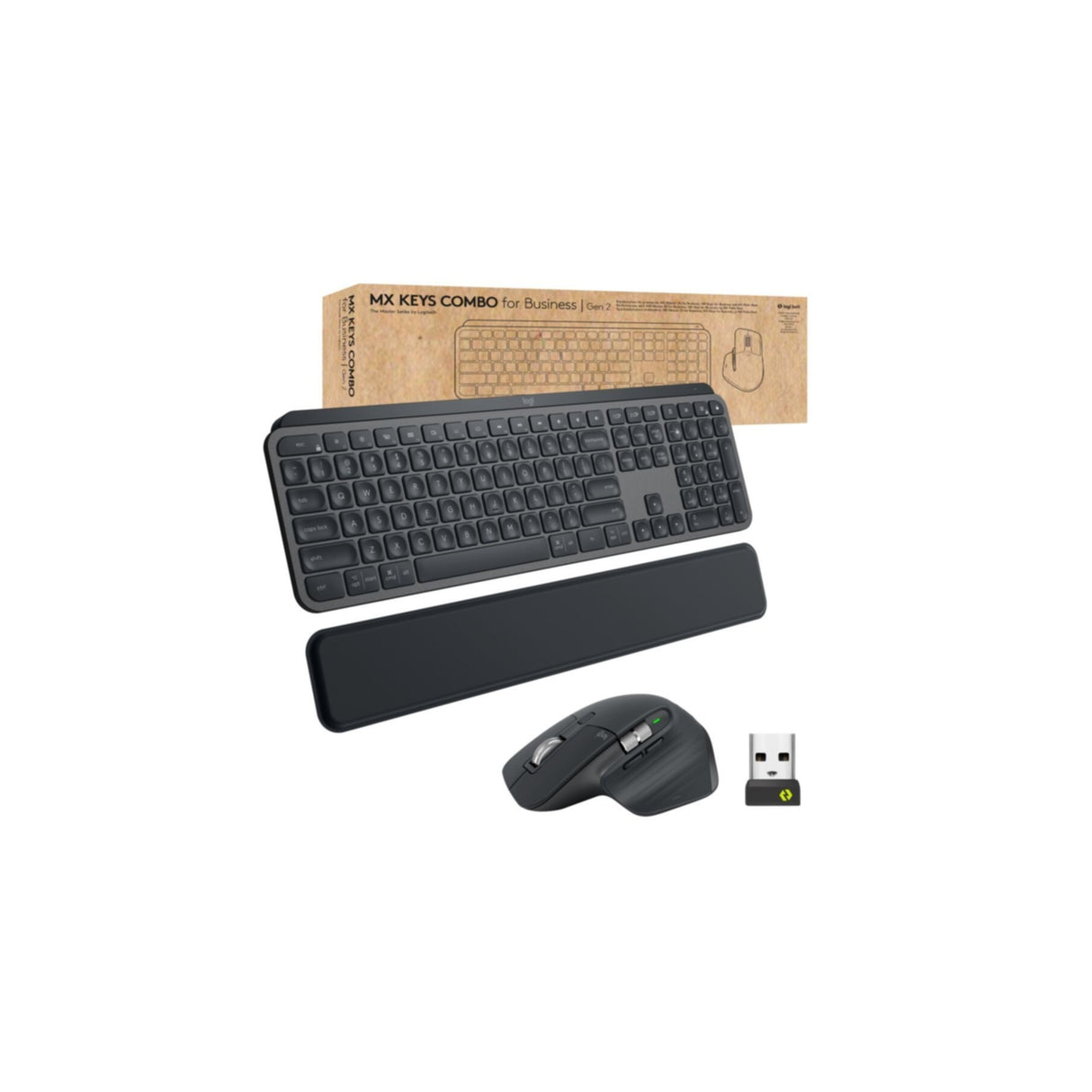 Keyboard & Mouse Logitech MX Keys Combo for Business Wireless black (DE) (920-010926)