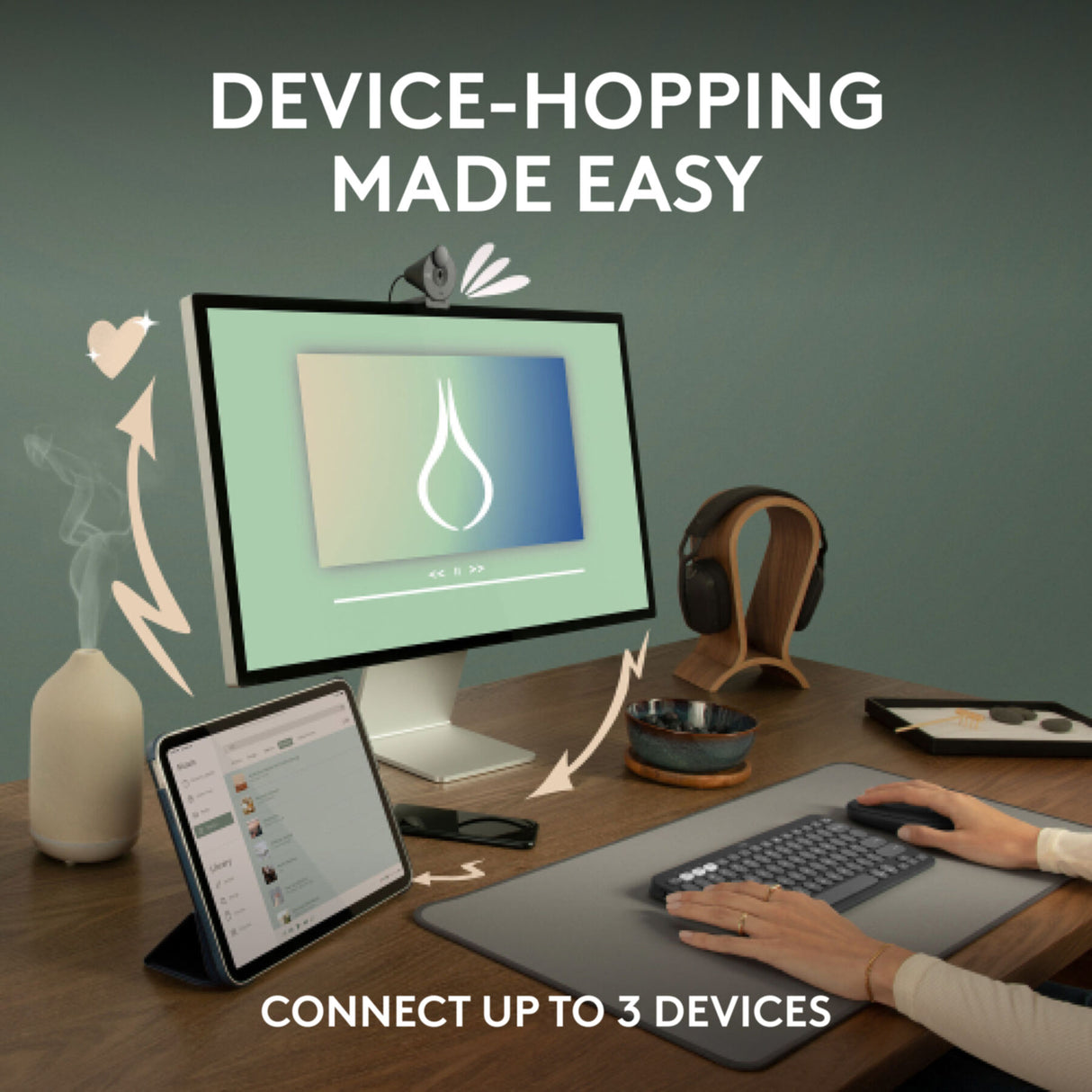 Mouse Logitech Pebble M350s Wireless (910-007015)