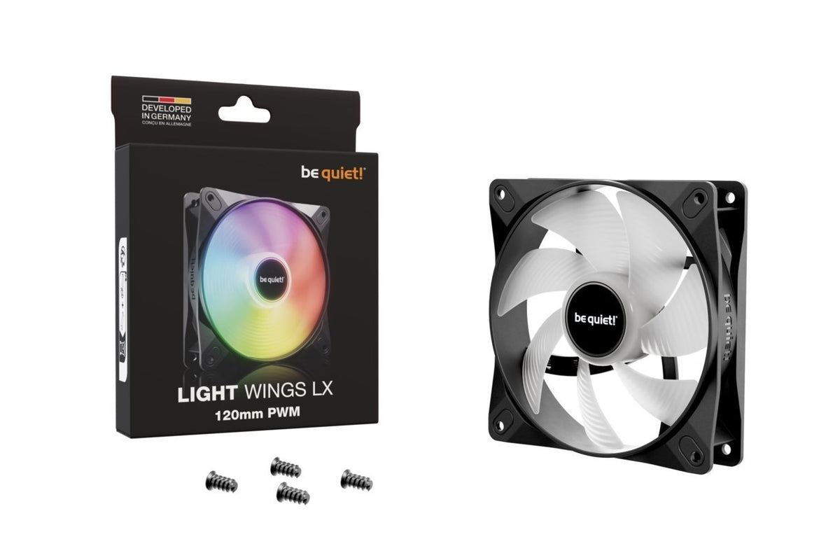 PC- Gehäuselüfter Be Quiet Light Wings LX 120mm PWM black BL120, Bild 5