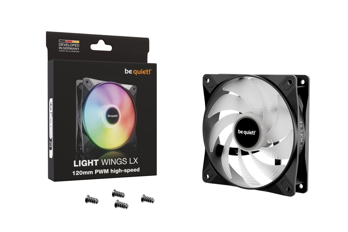 PC- Gehäuselüfter Be Quiet Light Wings LX 120mm PWM black high-speed BL123, Bild 5