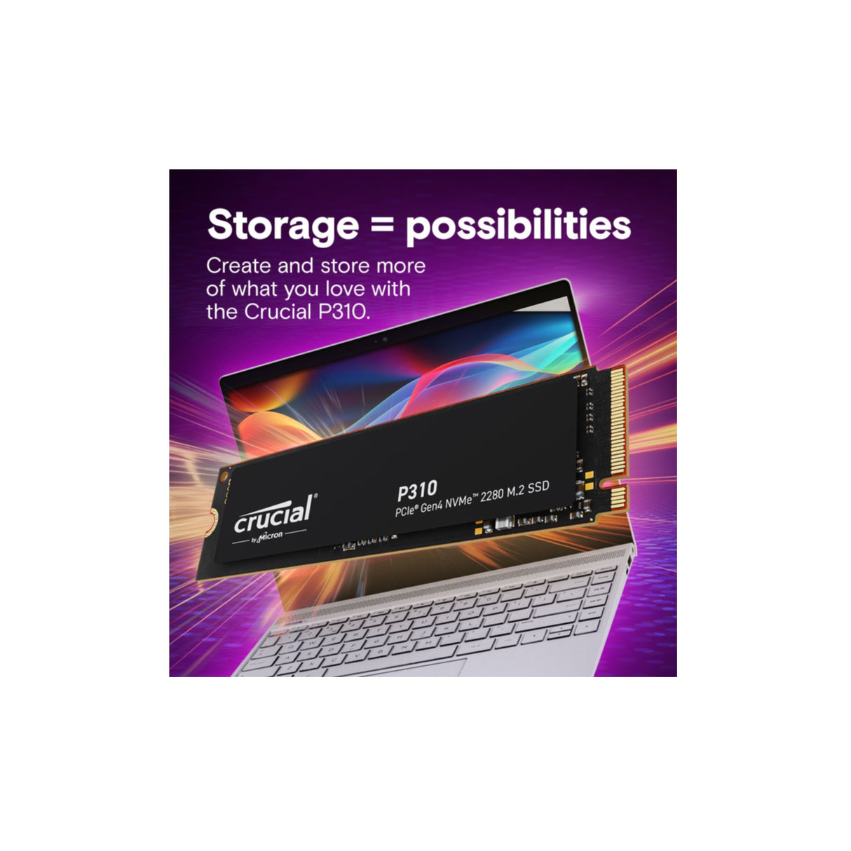 SSD Crucial 2TB P310 CT2000P310SSD8 PCIe M.2 NVME PCIe 4.0 x4