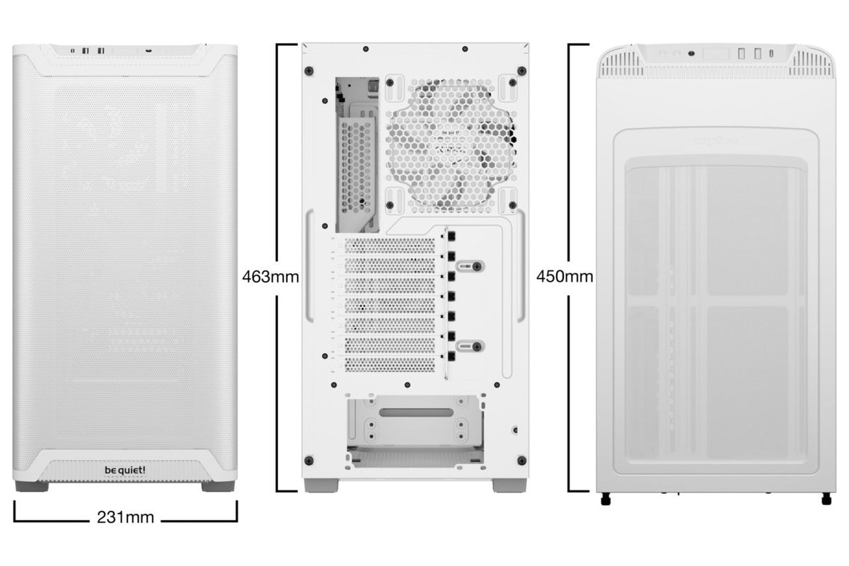 PC- Gehäuse BeQuiet Pure Base 501 Airflow - white, Bild 2
