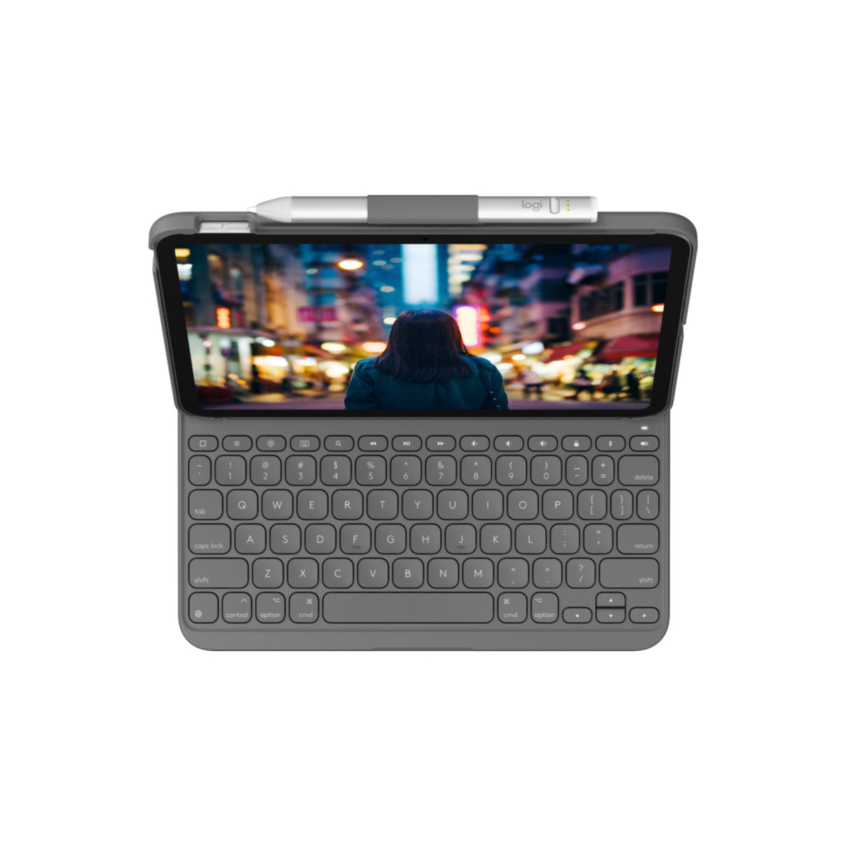 Keyboard Logitech Slim Folio iPad (10th gen) gray (DE) (920-011423)
