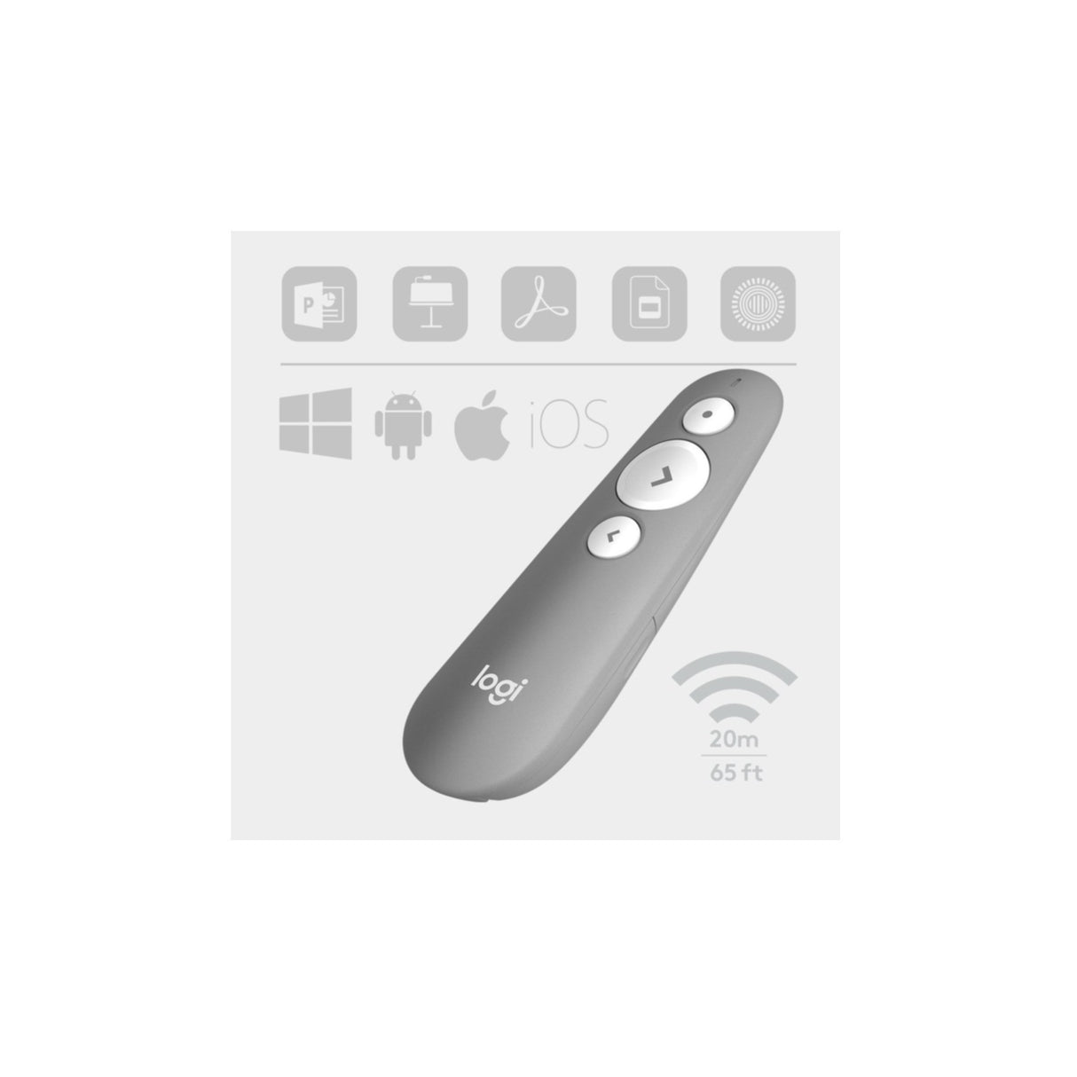 Logitech Wireless Presenter R500 Grau (910-006520)