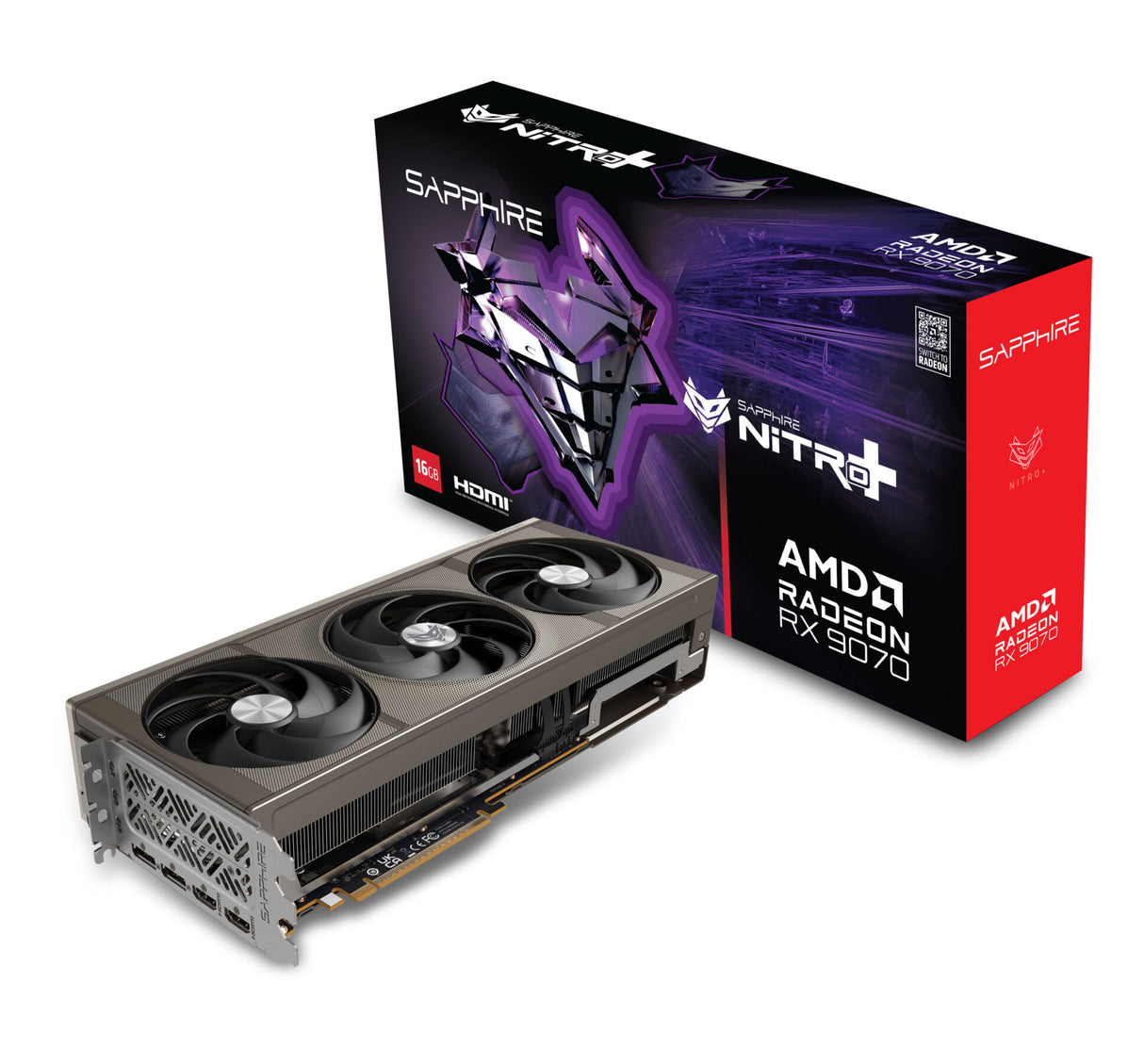 VGA SAPPHIRE NITRO+ Radeon RX 9070 16GB Gaming OC (UEFI)