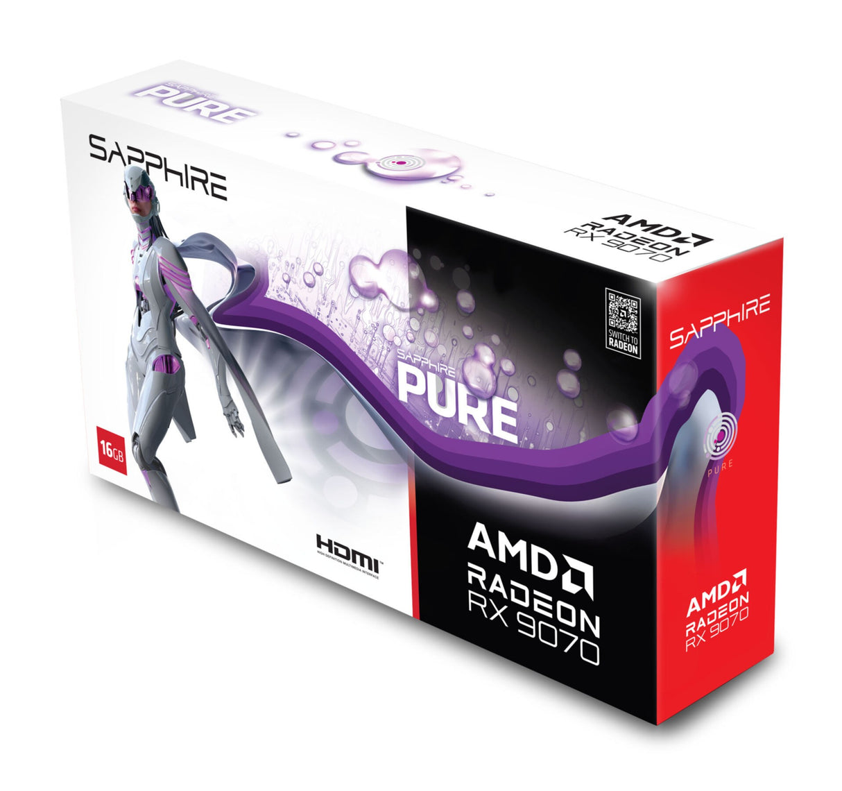 VGA SAPPHIRE PURE Radeon RX 9070 16GB Gaming OC (UEFI)
