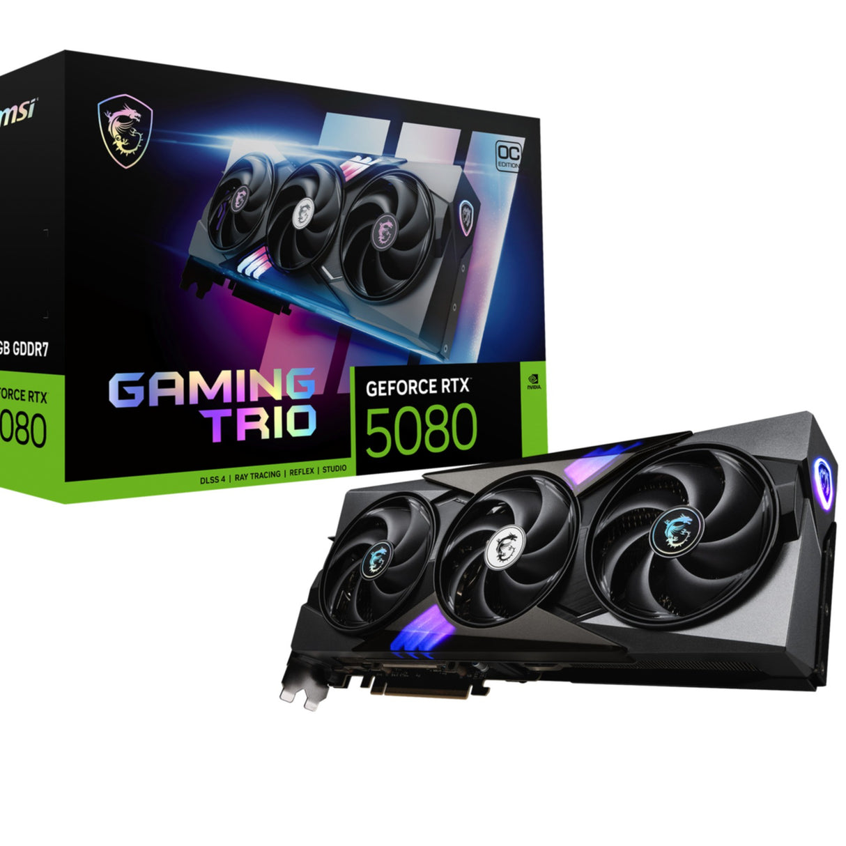 VGA MSI GeForce® RTX 5080 16GB GAMING TRIO OC