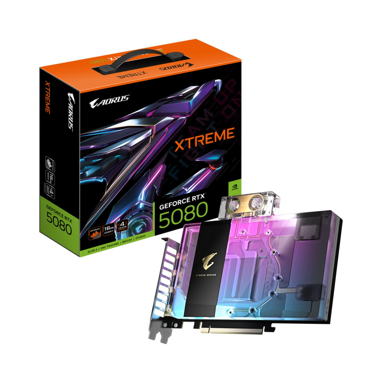 VGA Gigabyte GeForce® RTX 5080 16GB AORUS XTREME WATERFORCE WB