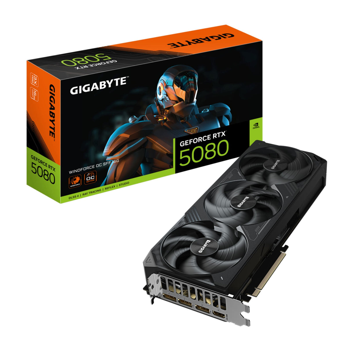 VGA Gigabyte GeForce® RTX 5080 16GB WINDFORCE SFF