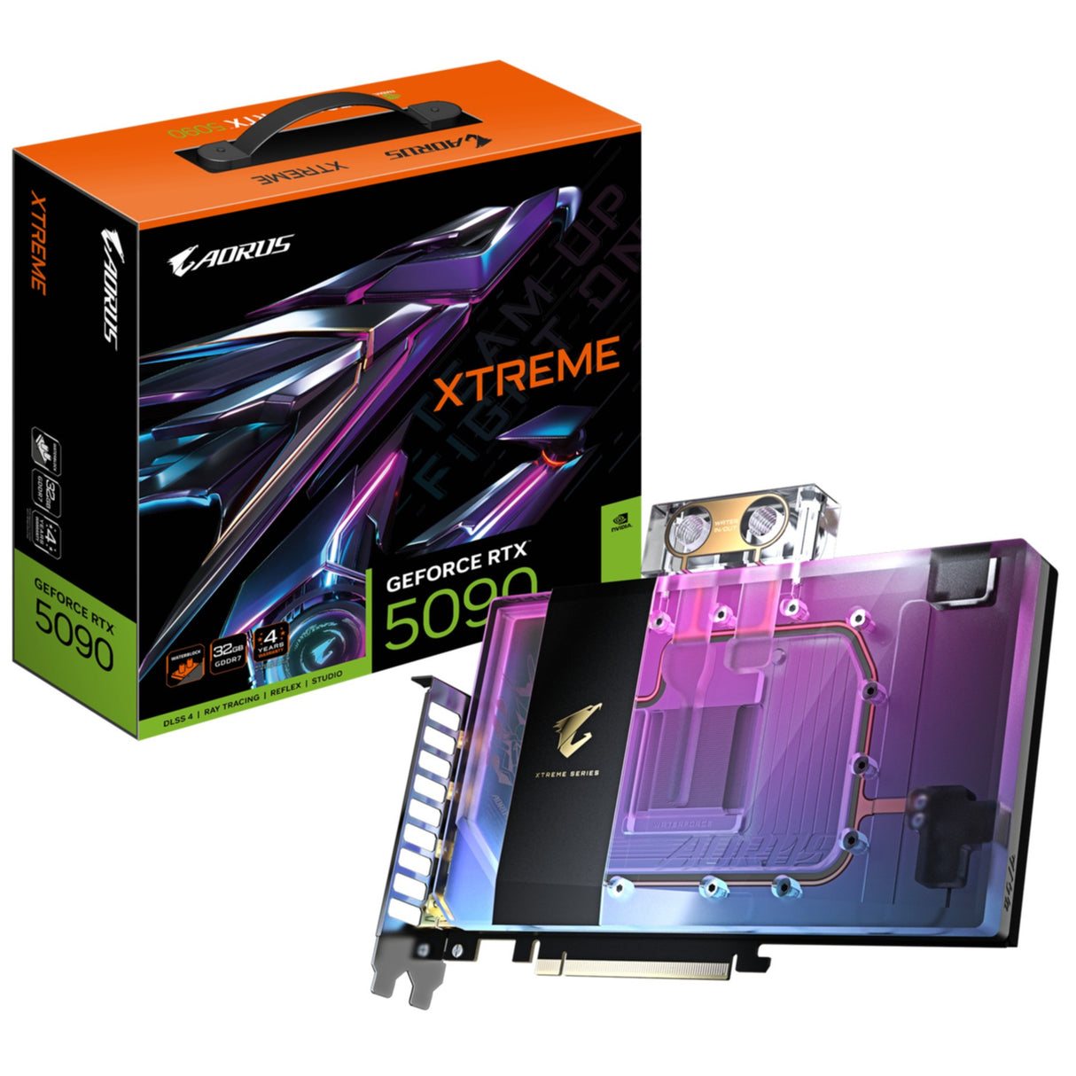 VGA Gigabyte GeForce® RTX 5090 32GB AORUS XTREME WATERFORCE WB
