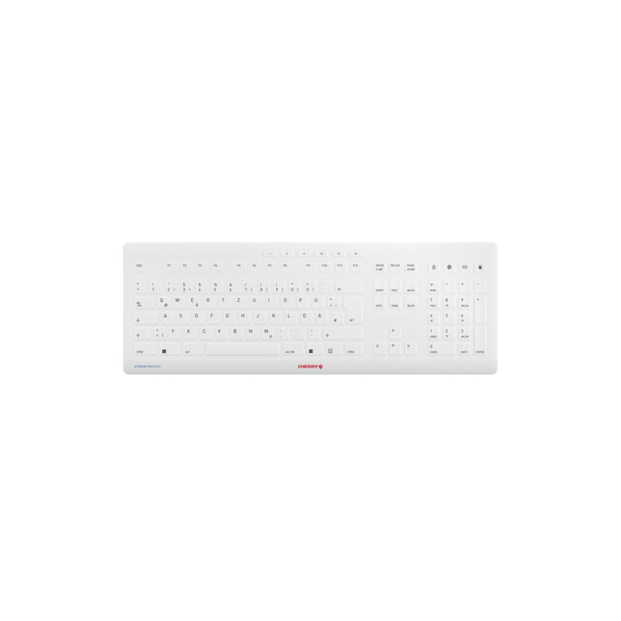 Keyboard Cherry Stream Wireless + USB white (DE) (JK-8552DE-0)