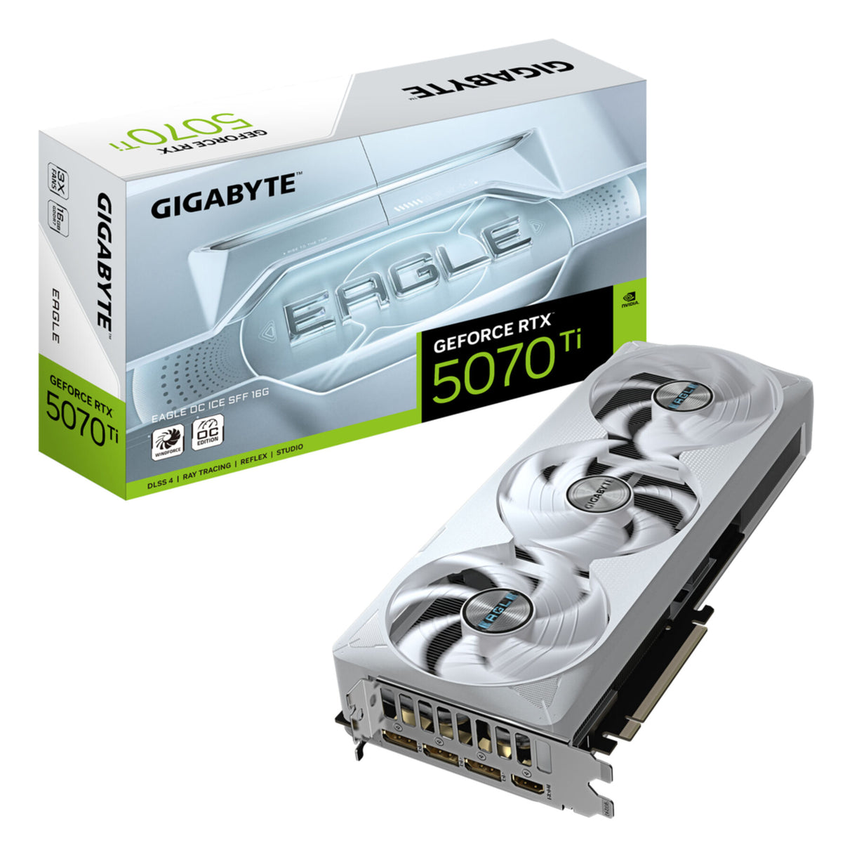 VGA Gigabyte GeForce® RTX 5070TI 16GB EAGLE OC ICE