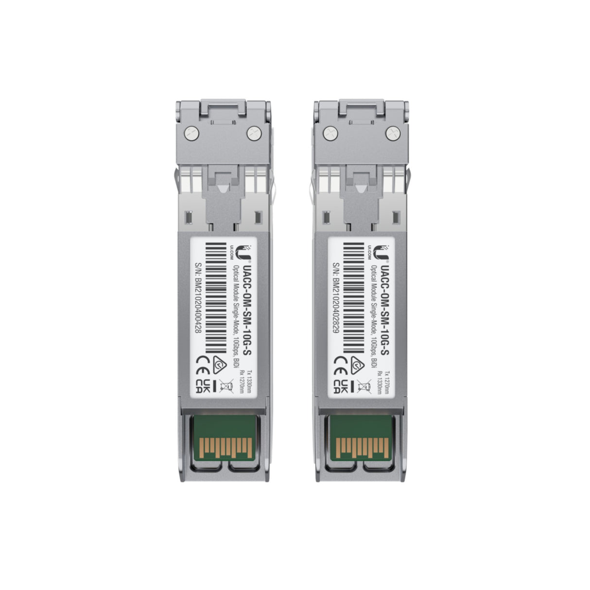 UbiQuiti UACC-OM-SM-10G-S-2 Tranceiver Modul (Packung mit 2)(1 Jahr Garantie)