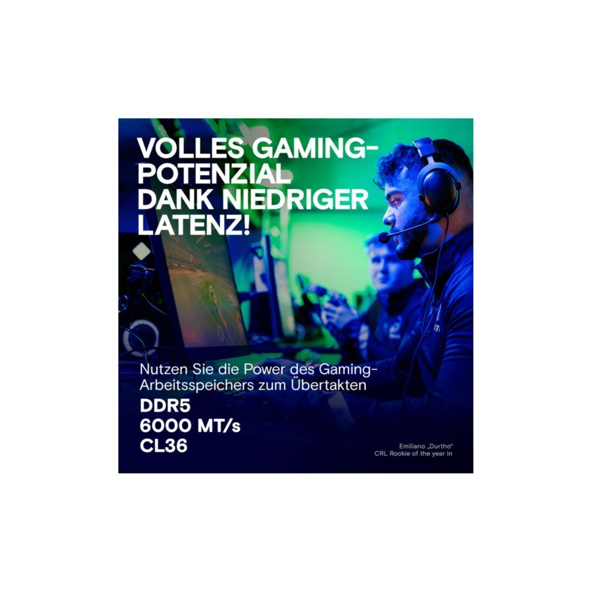 DDR5 32GB KIT 2x16GB PC 6000 Crucial PRO Overclocking Edition CP2K16G60C36U5W weiß, Bild 2