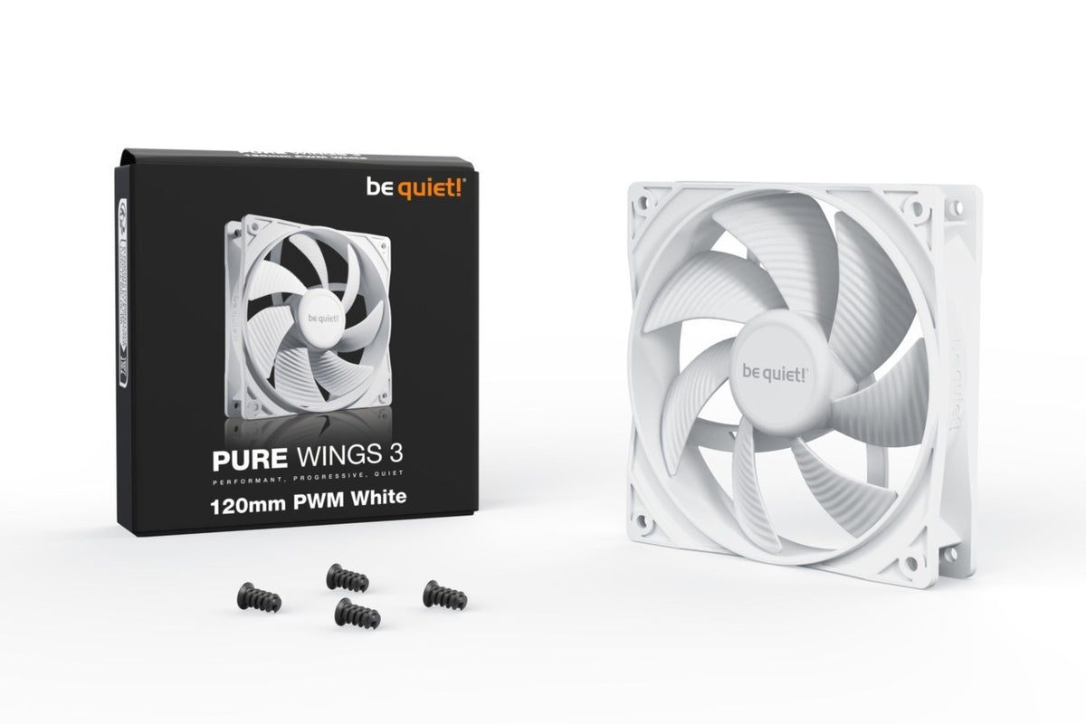 PC- Gehäuselüfter Be Quiet Pure Wings 3 120mm white BL110, Bild 3
