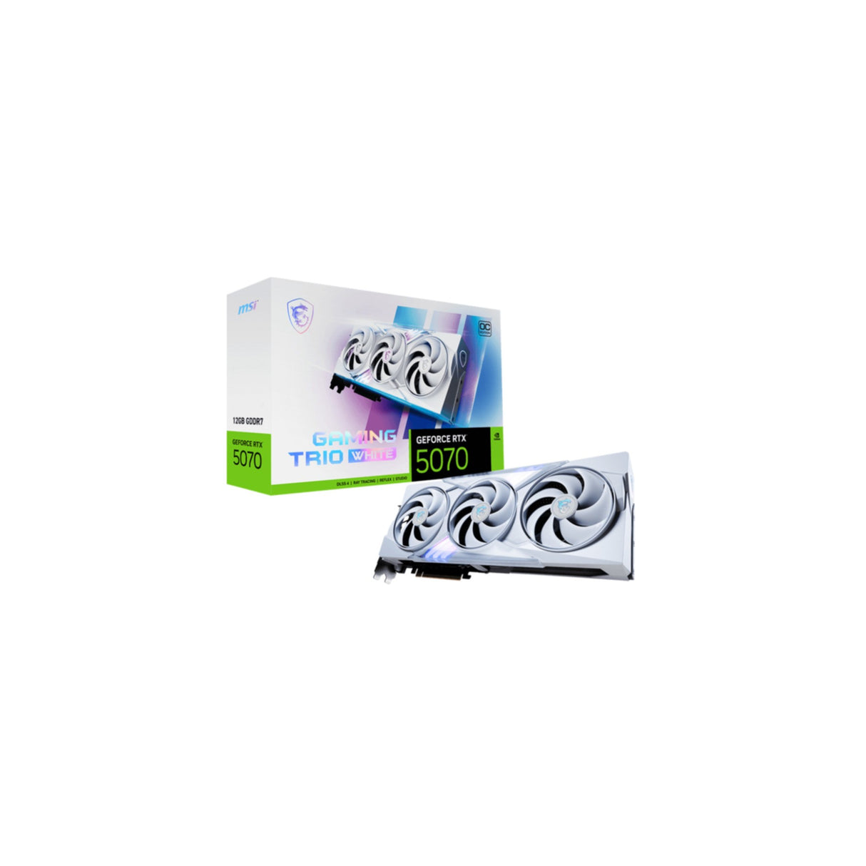 VGA MSI GeForce® RTX 5070 12GB GAMING TRIO OC WHITE