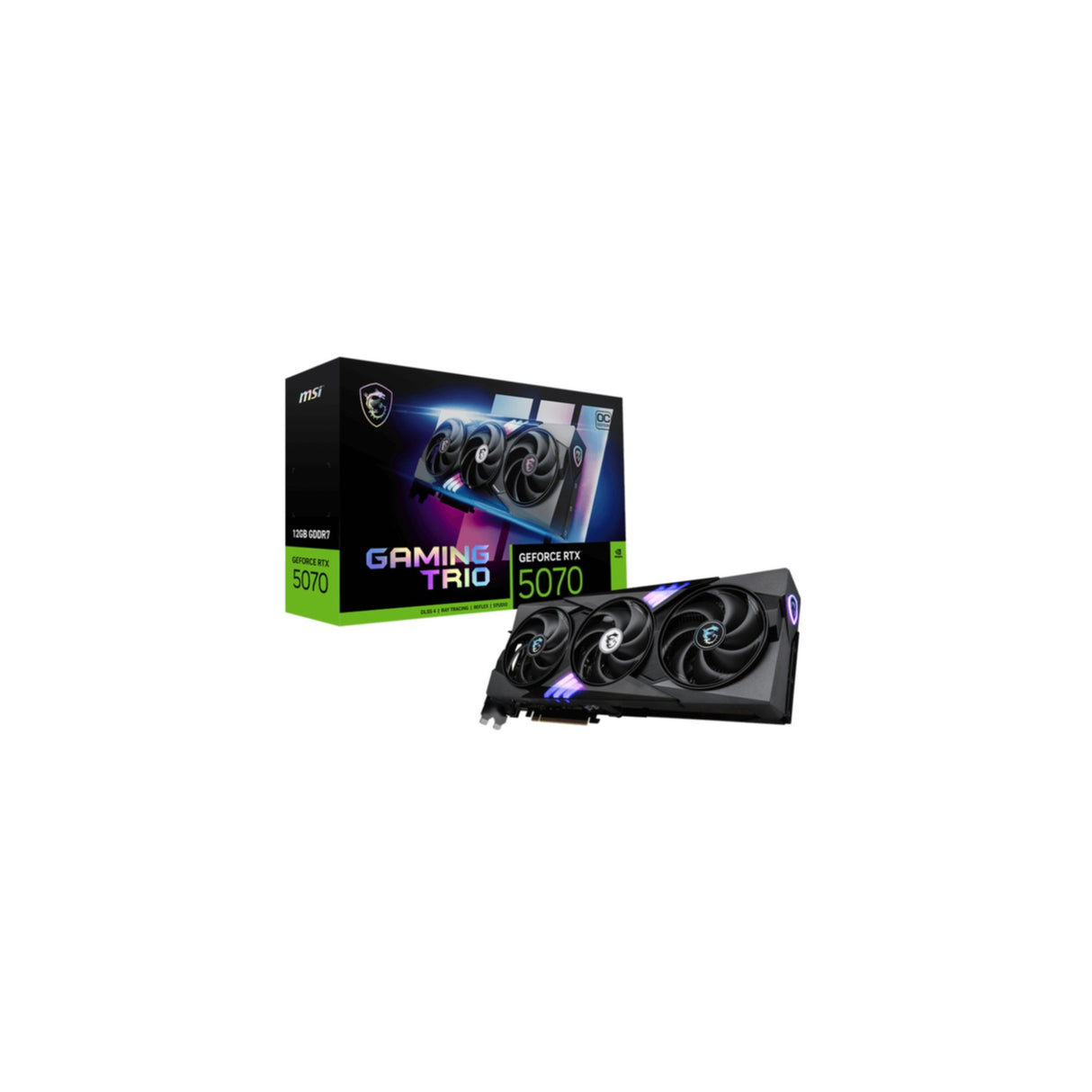 VGA MSI GeForce® RTX 5070 12GB GAMING TRIO OC