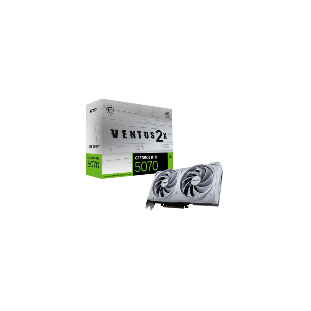 VGA MSI GeForce® RTX 5070 12GB VENTUS OC 2x WHITE