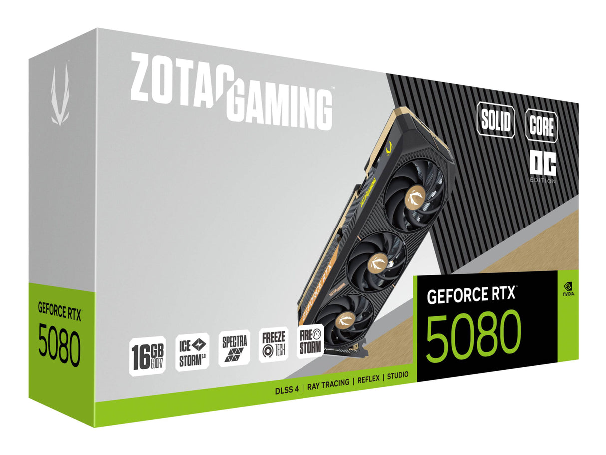 VGA ZOTAC GeForce® RTX 5080 16GB SOLID CORE OC