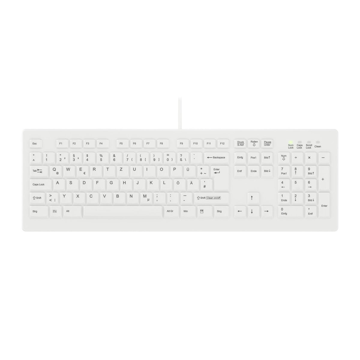 Keyboard Contour Medical ACTIVE KEY AK-C8100F wired white (DE) (AK-C8100F-U1-W/GE)