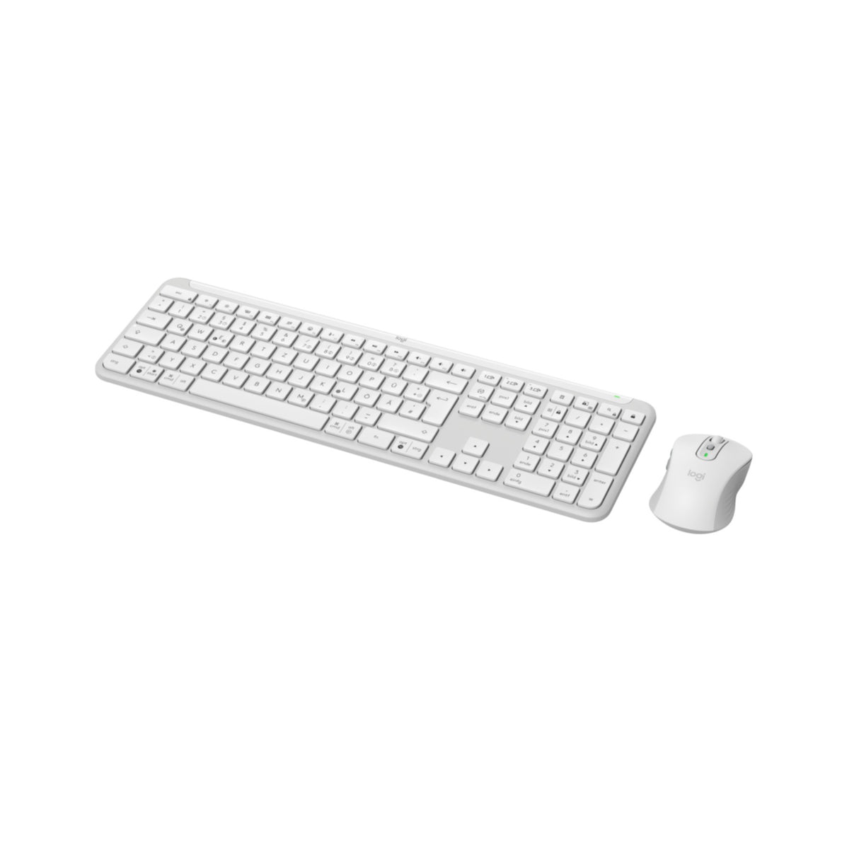 Keyboard & Mouse Logitech Wireless Combo MK950 slim white (DE) (920-012484)