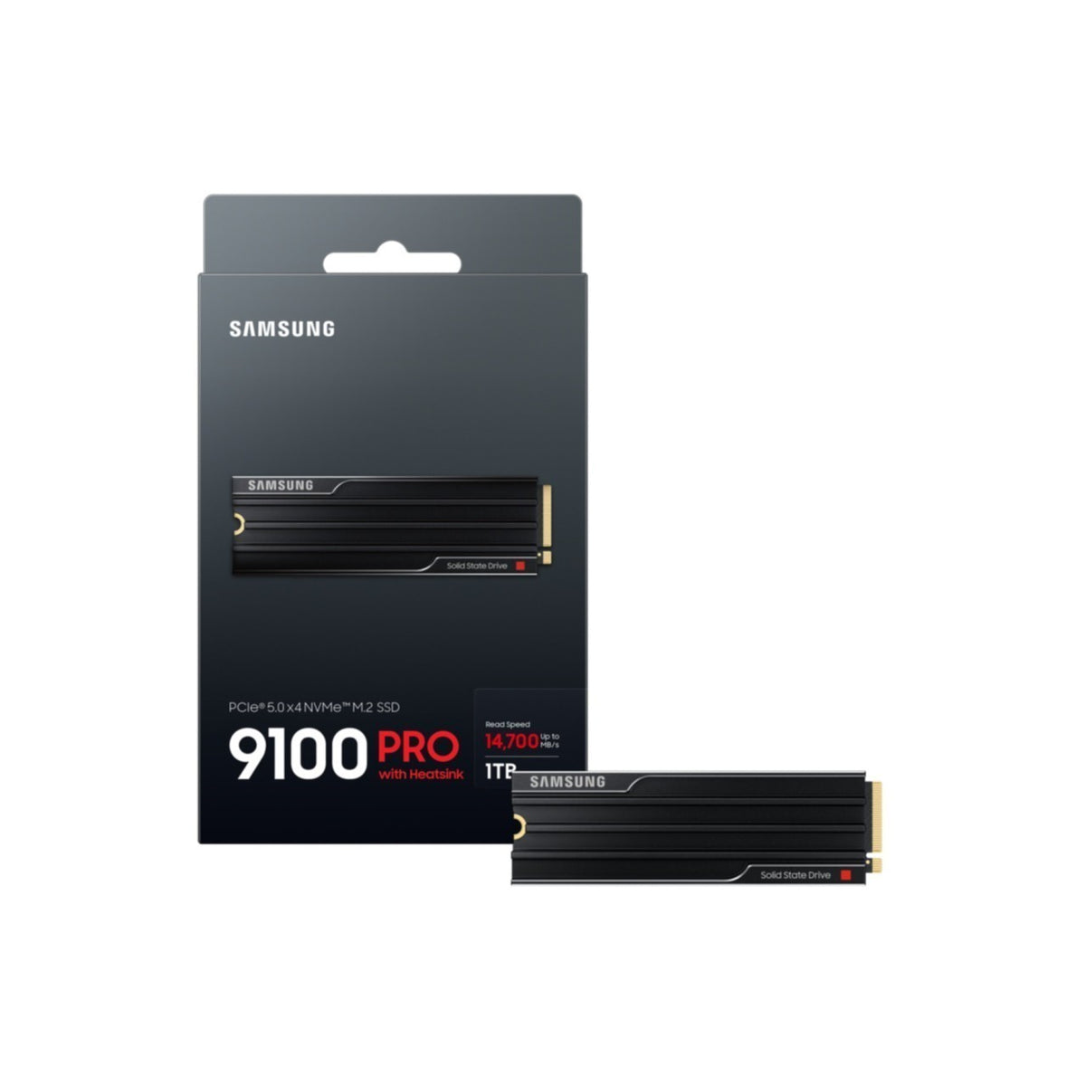SSD Samsung 9100 Pro M.2 1TB NVMe MZ-VAP1T0CW PCIe 5.0 mit HeatSink, Bild 3