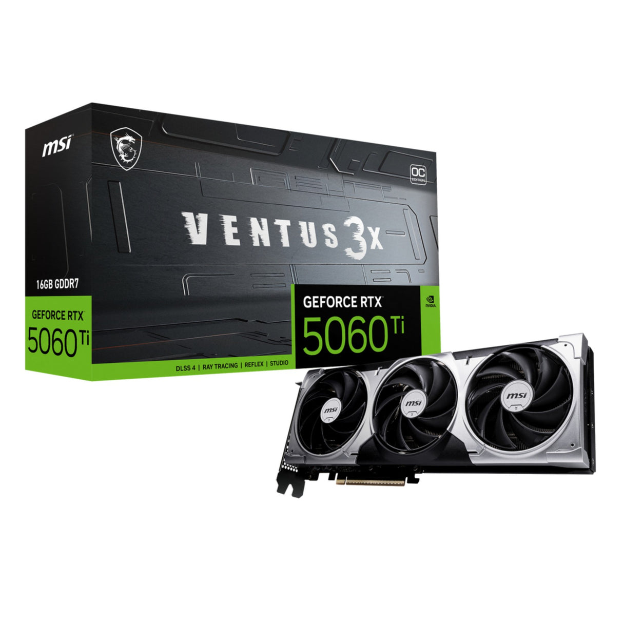 VGA MSI GeForce® RTX 5060 TI 16GB VENTUS 3X OC