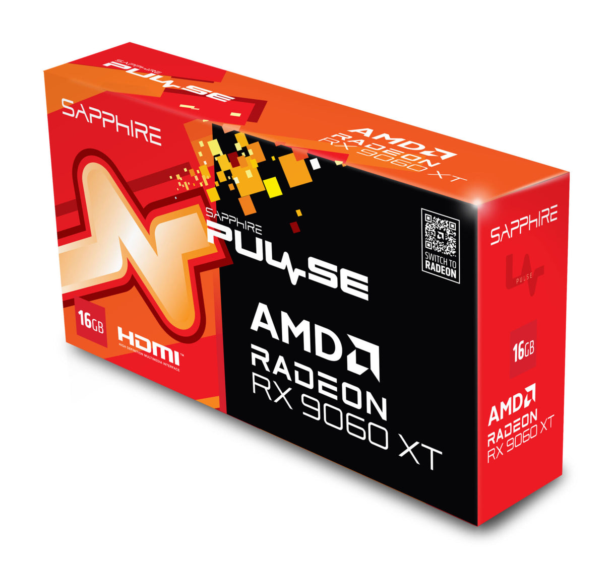 VGA SAPPHIRE PULSE Radeon RX 9060 XT 16GB Gaming OC (UEFI)