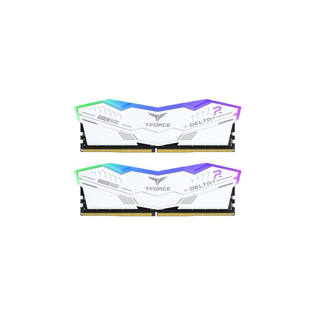DDR5 32GB KIT 2x16GB PC 6000 Team T-Force Delta RGB CL30 FF8D532G6000HC30DC01 weiß