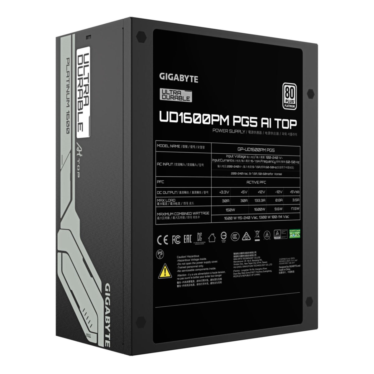 PC- Netzteil Gigabyte GP-UD1600PM PG5 1600W Platinum, Bild 4