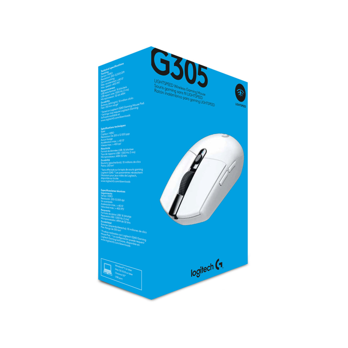 Mouse Logitech G G305 wireless white (910-005292)