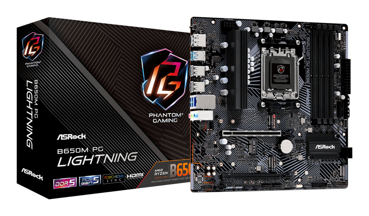 ASROCK B650M Phantom Gaming Lightning (AM5) (D)