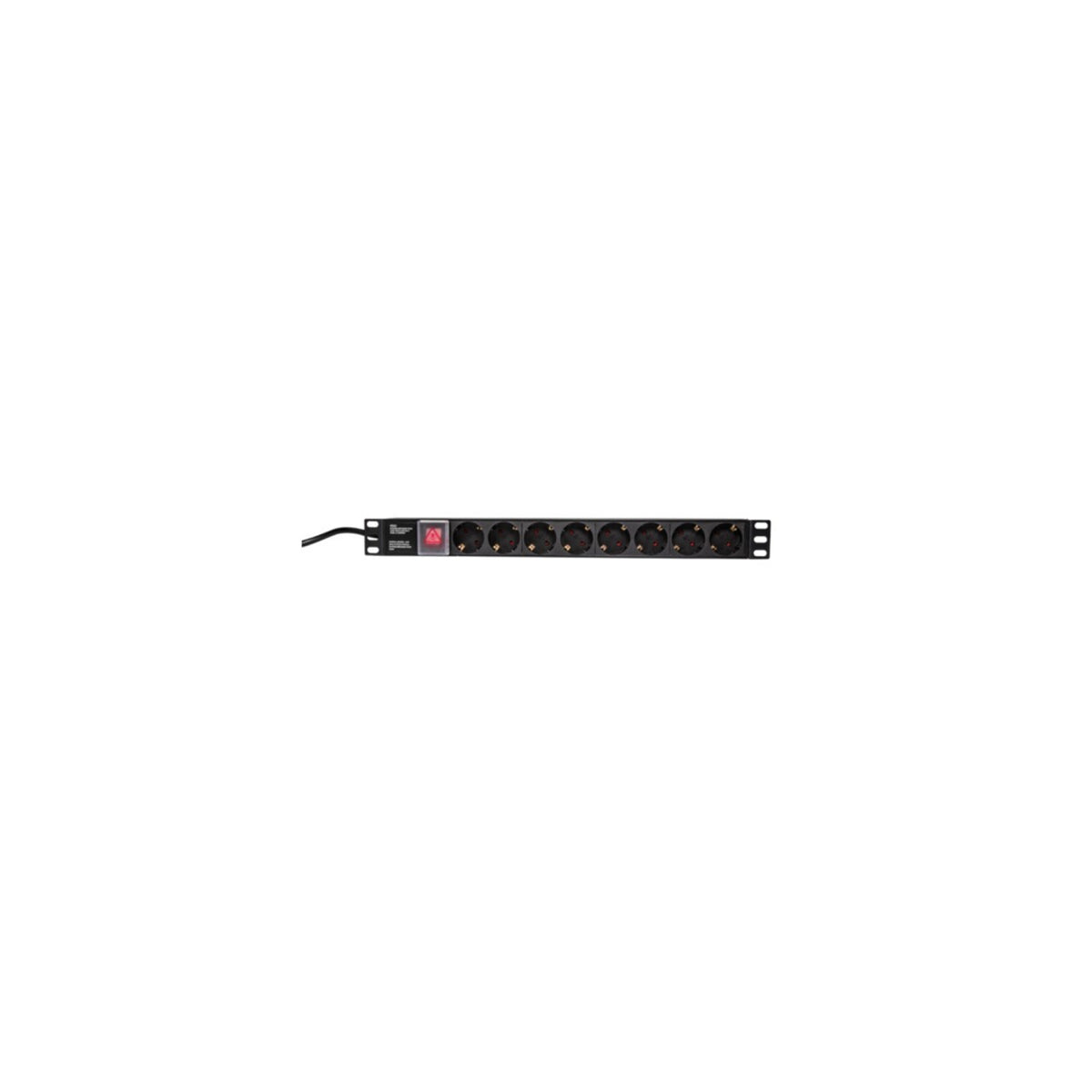 LogiLink Steckdosenleiste 8-fach (CEE7/7) PDU Steckdosenleiste Rack PDU8C01