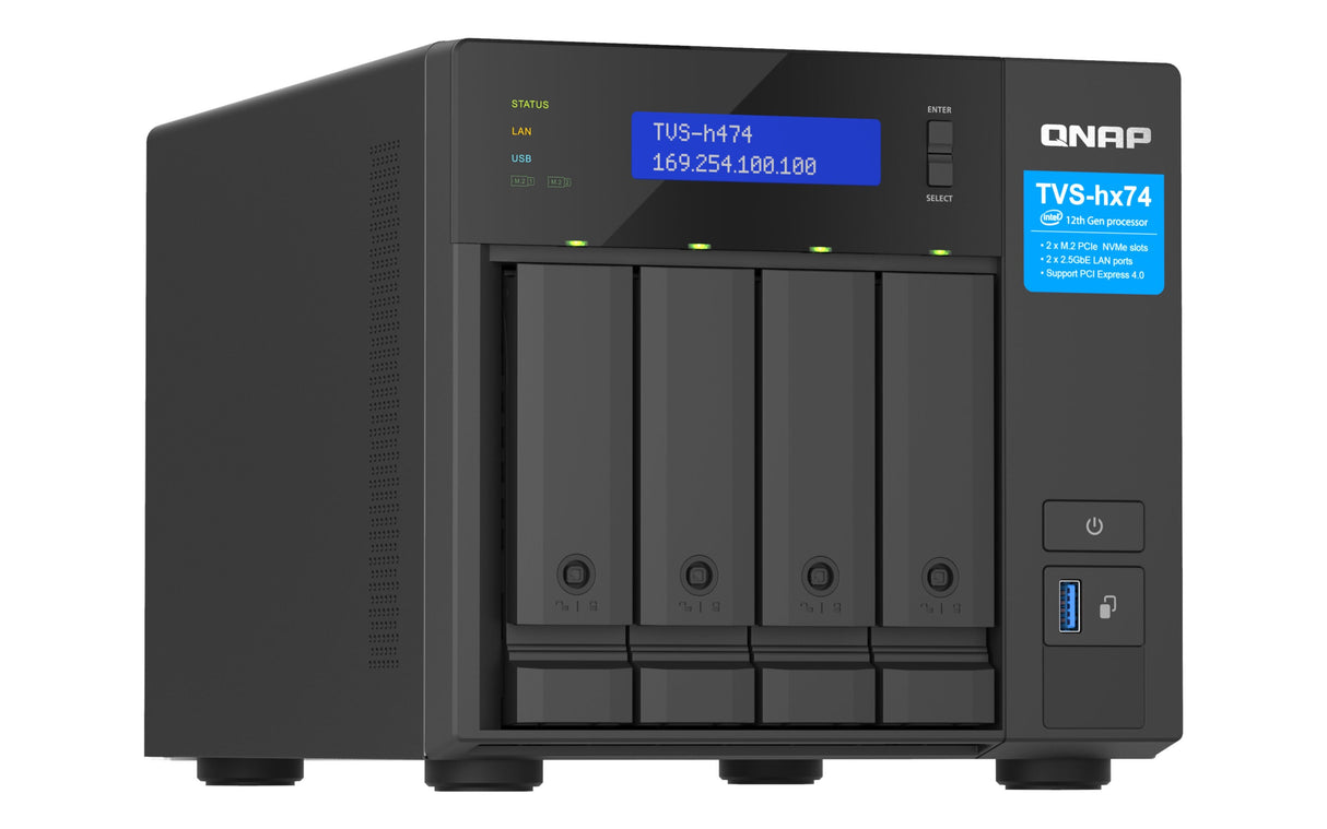 NAS Server QNAP TVS-H474-PT-8G 4-Bay