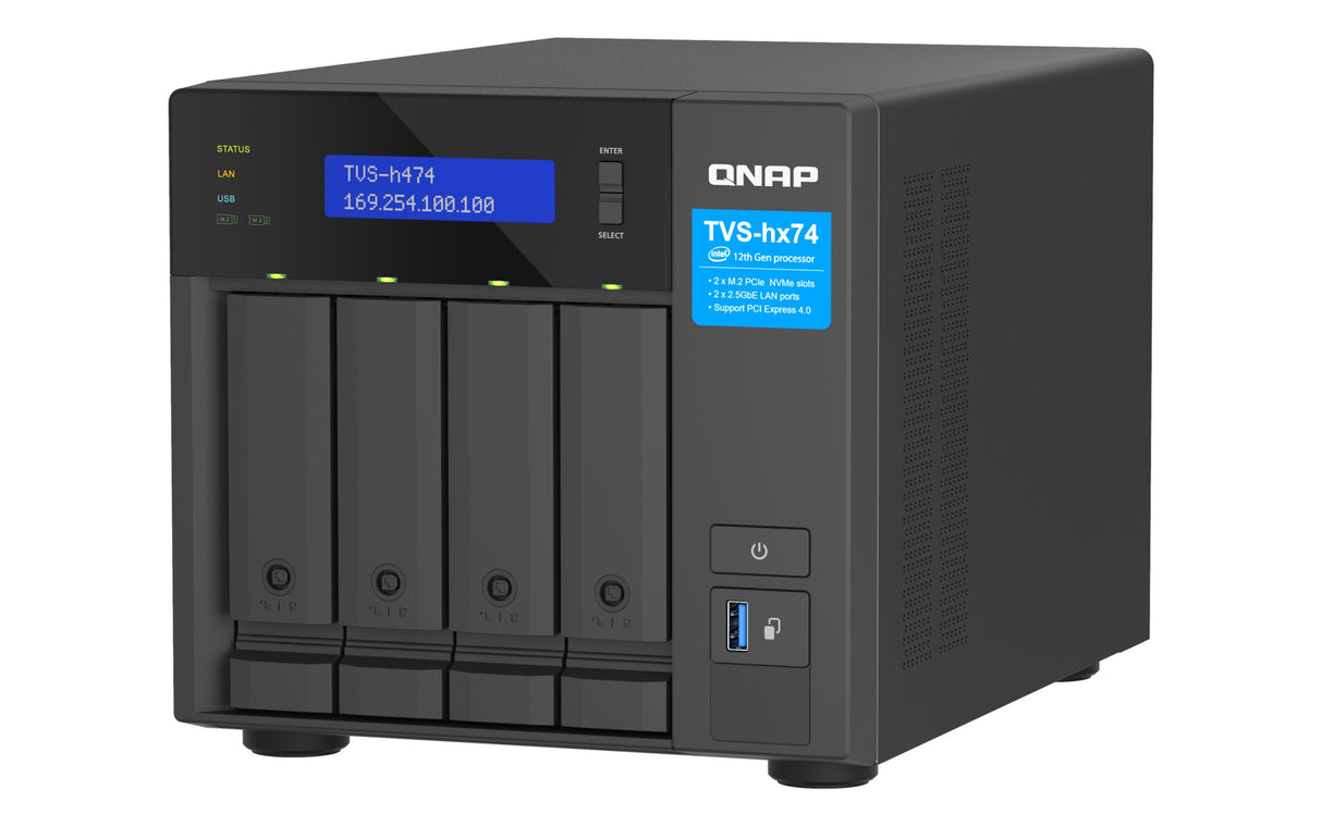 NAS Server QNAP TVS-H474-PT-8G 4-Bay
