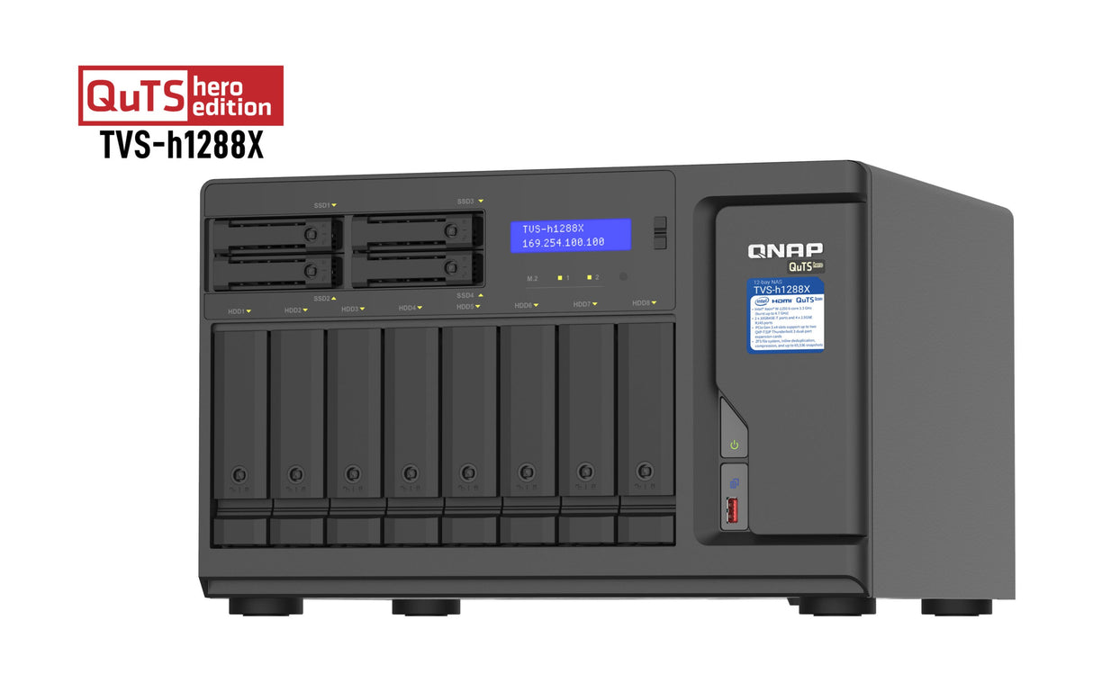 NAS Server QNAP TVS-h1288X-W1250-16G 12-Bay