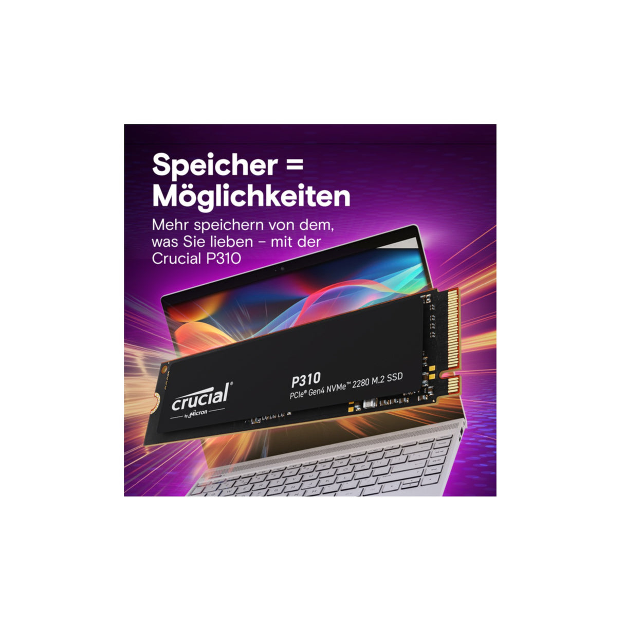 SSD Crucial 4TB P310 CT4000P310SSD8 PCIe M.2 NVME PCIe 4.0 x4