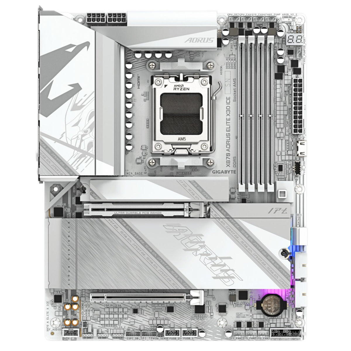 Gigabyte GA-X870 AORUS ELITE X3D ICE (AM5) (D), Bild 2