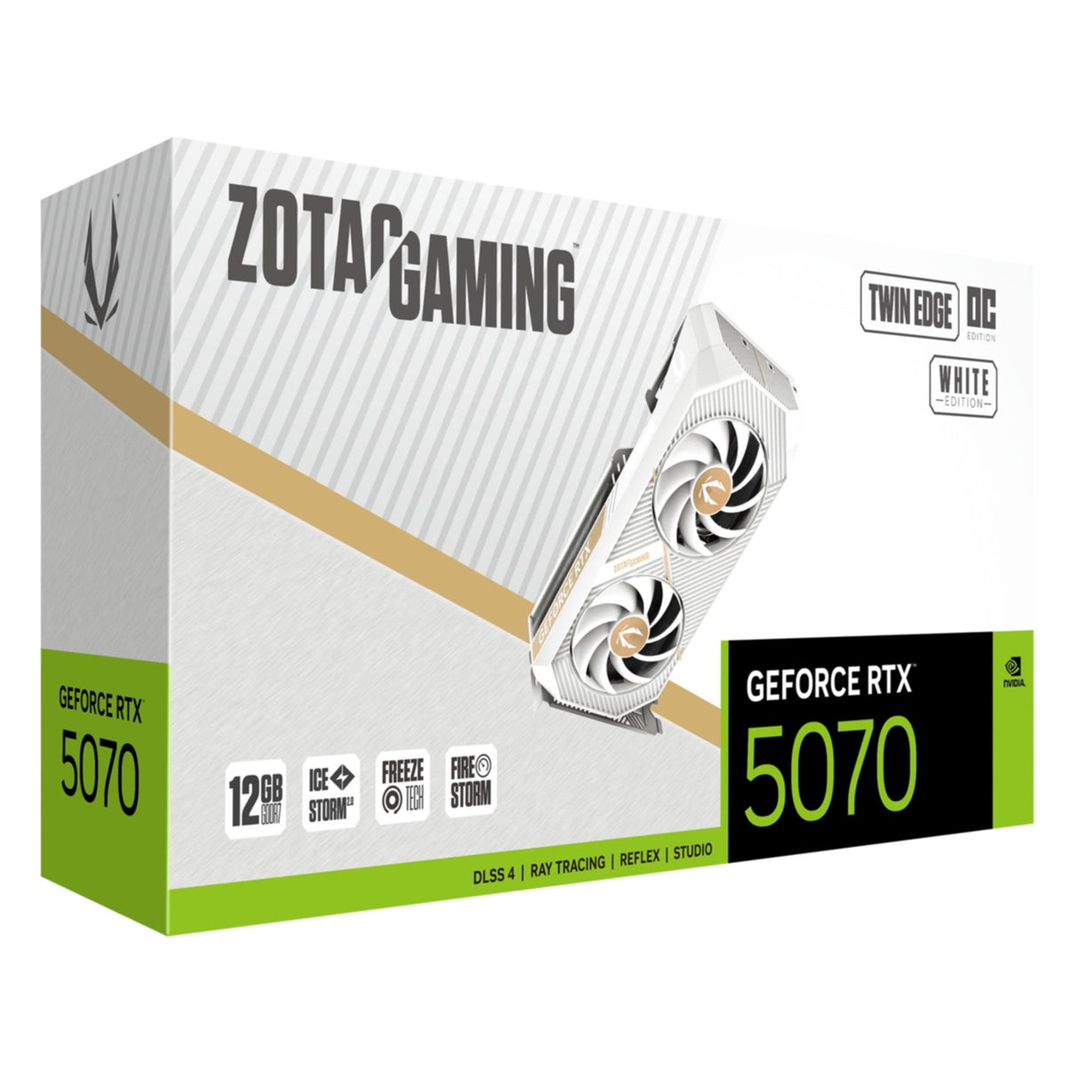 VGA ZOTAC GeForce® RTX 5070 12GB Twin Edge OC White