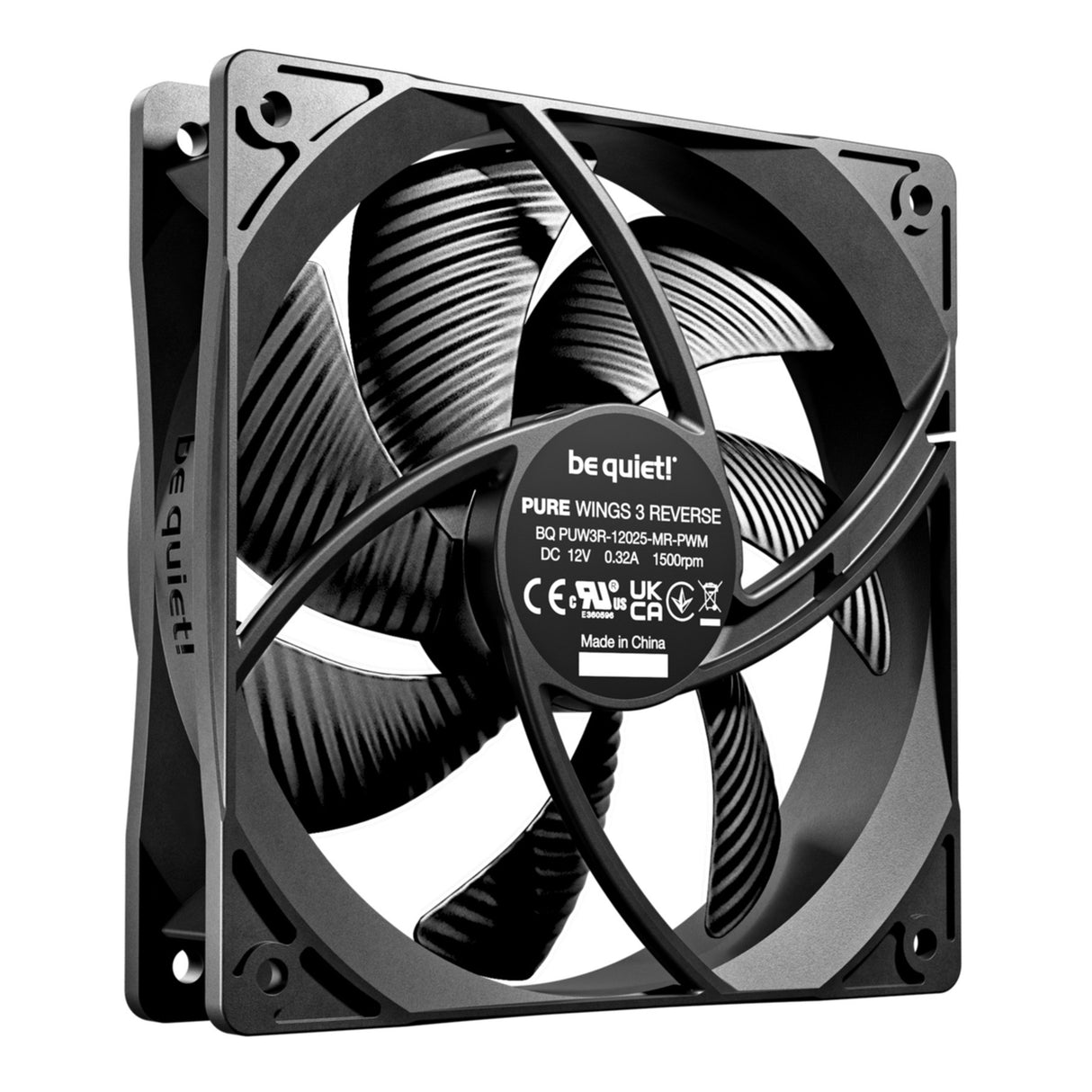 PC- Gehäuselüfter Be Quiet Pure Wings 3 PWM 120mm Reverse BL137 3er Pack