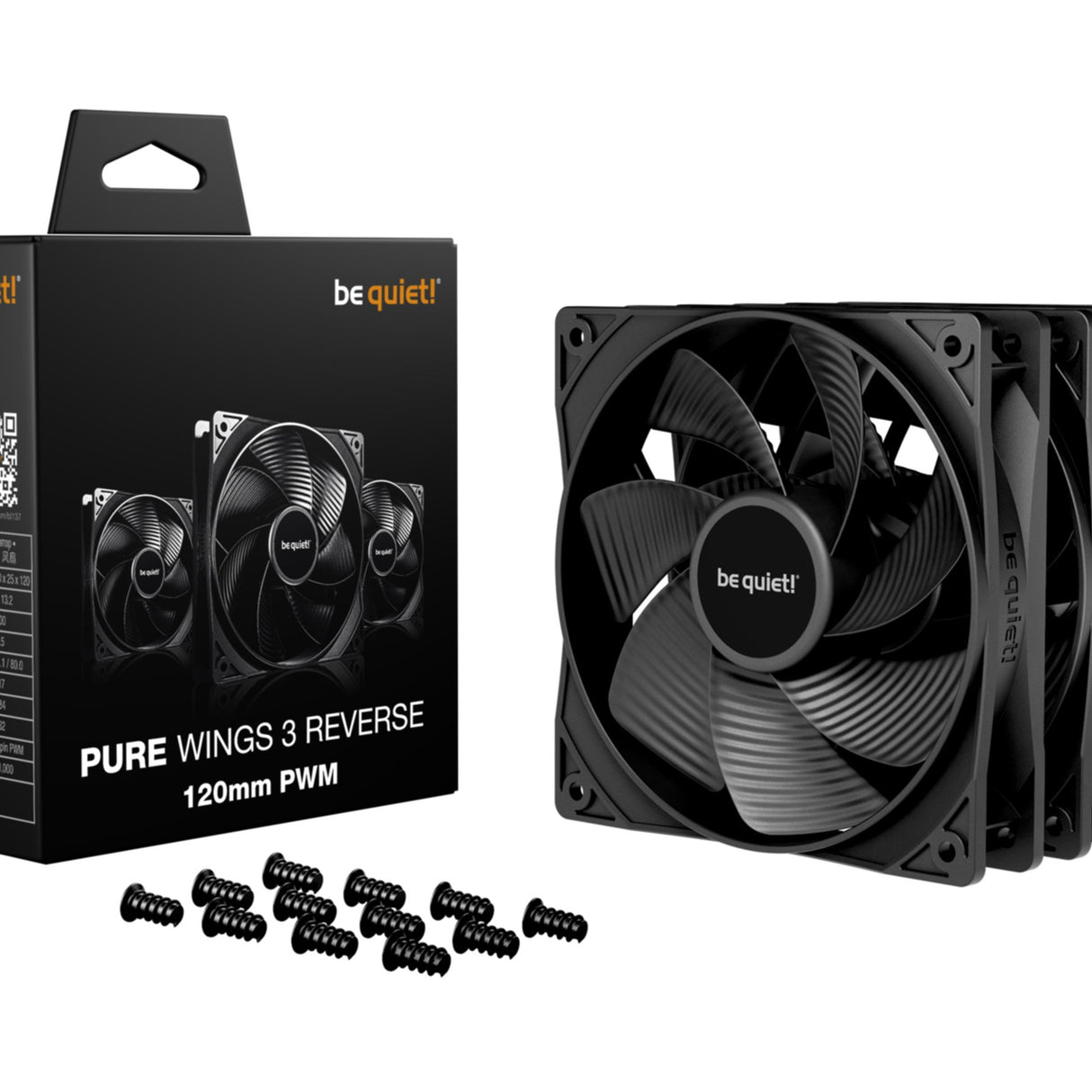 PC- Gehäuselüfter Be Quiet Pure Wings 3 PWM 120mm Reverse BL137 3er Pack