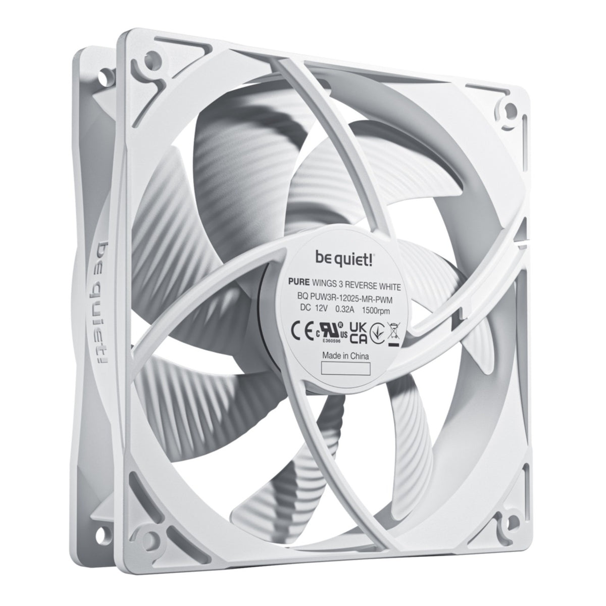 PC- Gehäuselüfter Be Quiet Pure Wings 3 120mm Reverse 3er Pack PWM white BL136, Bild 2