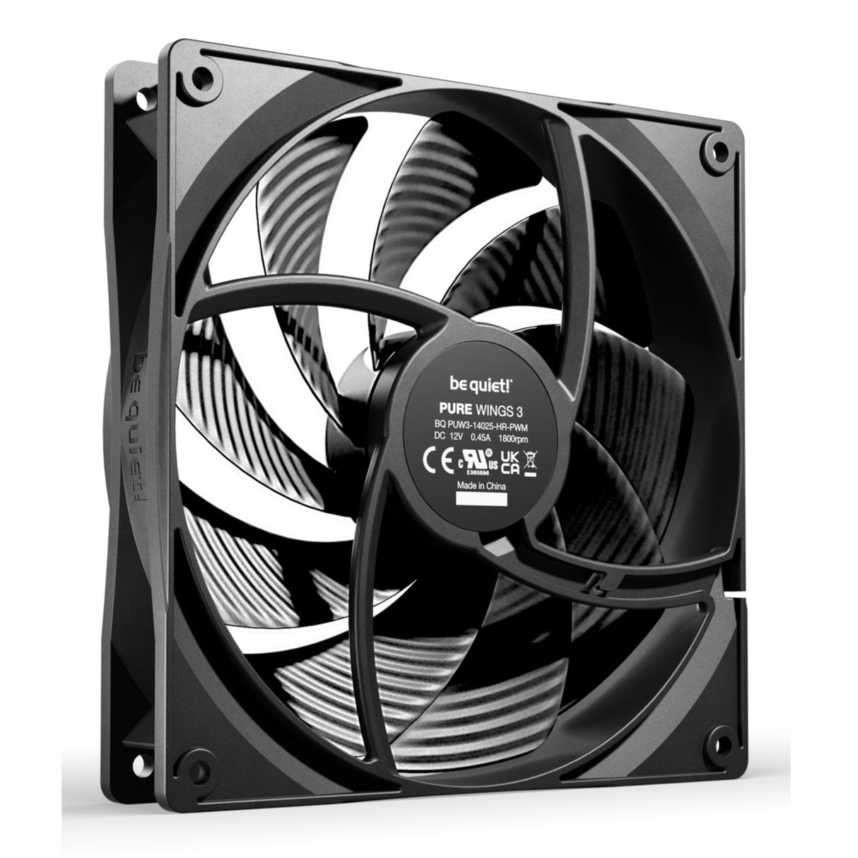PC- Gehäuselüfter Be Quiet Pure Wings 3 PWM HS 140mm High-Speed BL138 3er Pack