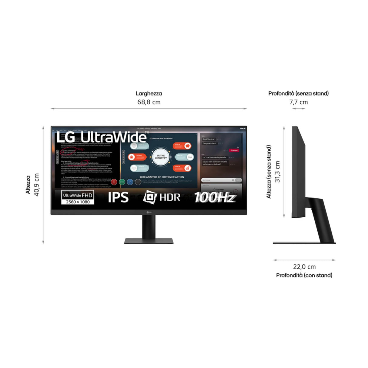 TFT LG 27U511A-B 73cm (29")LED,HDMI,DisplayPort