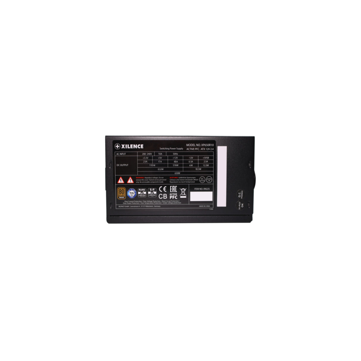 PC-Netzteil Xilence Gaming Bronze Series XP650R10 XN220