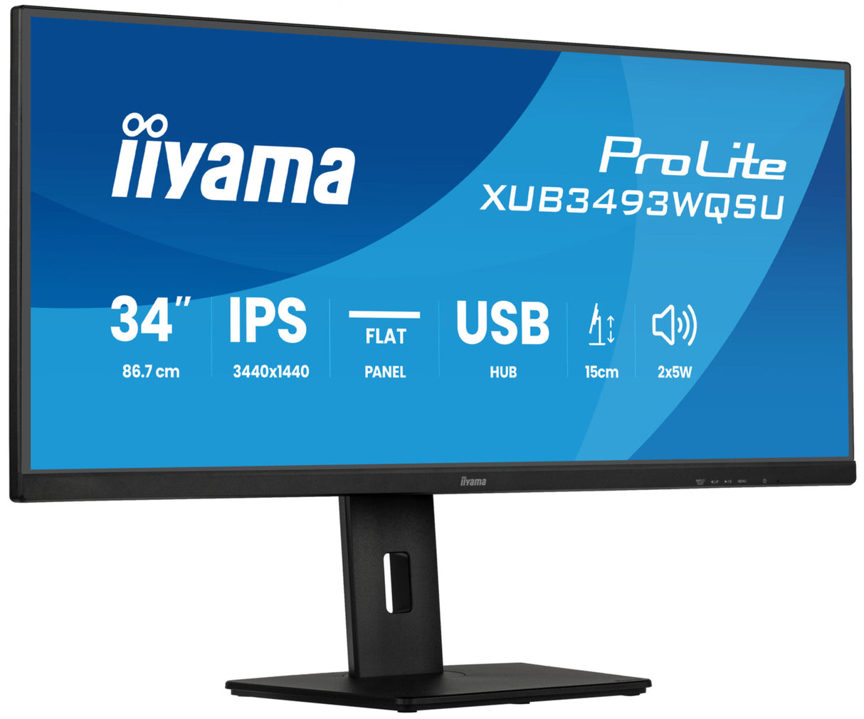 TFT Iiyama ProLite XUB3493WQSU-B6 86.4 cm (34") 2xHDMI,DisplayPort,SP
